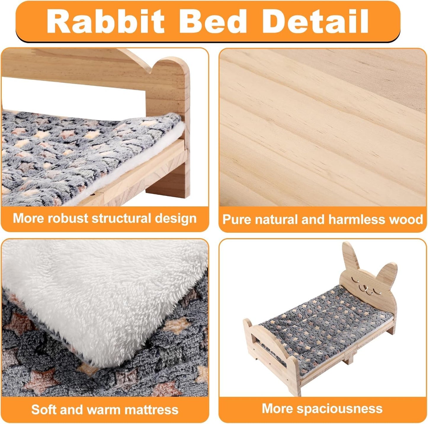 Natural Wooden Pet Bed for All Ages | Stylish & Comfortable Bed for Dogs & Cats | Durable, Eco-Friendly & Non-Toxic | Perfect for Your Home Décor