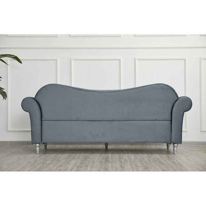 Luxury Chesterfield Velvet 2-Piece Sofa Set – Tufted 3-Seater Couch & Loveseat with Nailhead Trim 5 Seater Sofa set