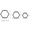 Wooden Wall Shelf Hexagon Floating Wall shelves Mounted rack Wall hanging Honey Comb Shelves Set of 9 for Wall Decor Honeycomb Wall Shelves Living Room Bathroom Kitchen Office (Blue&White)