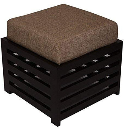 Wooden Cushion Stool for Living Room | Side Stool | Table for Bedroom | Stool with Storage | Table for Sitting | Stool for- Dressing Table,Bedside,Home,Office, Balcony