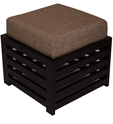 Wooden Cushion Stool for Living Room | Side Stool | Table for Bedroom | Stool with Storage | Table for Sitting | Stool for- Dressing Table,Bedside,Home,Office, Balcony