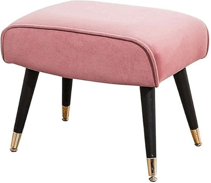 Modren Ottman | Footrest for Living Room Home & Office | Bench Seat Stool Fabric Velet, Shoe Change Bench, (Pinck)