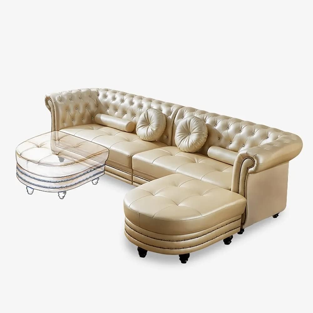 Luxury Modern Chesterfield Velvet Sofa Set