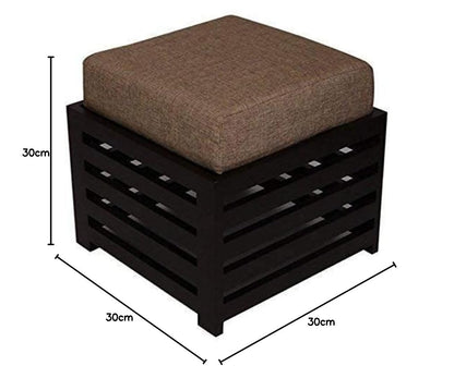 Wooden Cushion Stool for Living Room | Side Stool | Table for Bedroom | Stool with Storage | Table for Sitting | Stool for- Dressing Table,Bedside,Home,Office, Balcony