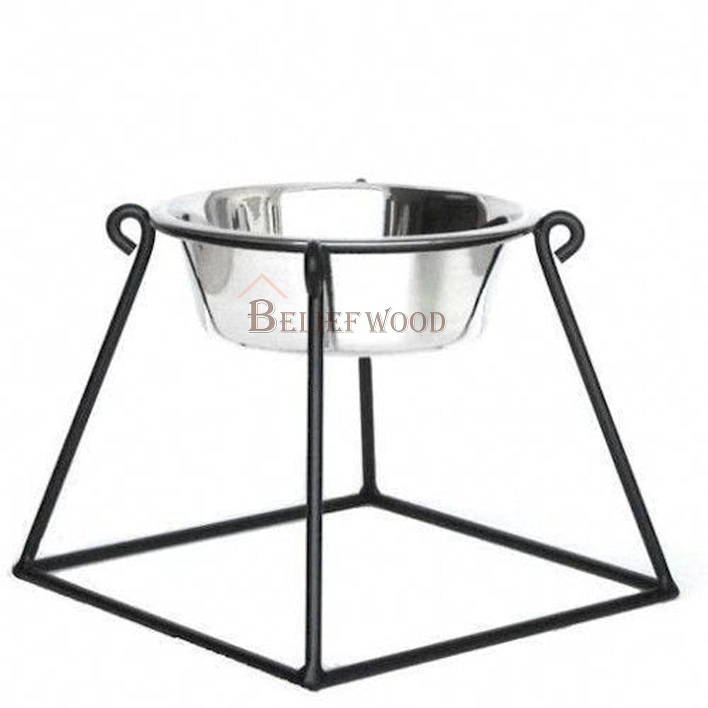 Dog Food Stand with Bowl | Dog Feeder | Dog Bowl Stand with Stainless Steel Feeding Bowl |