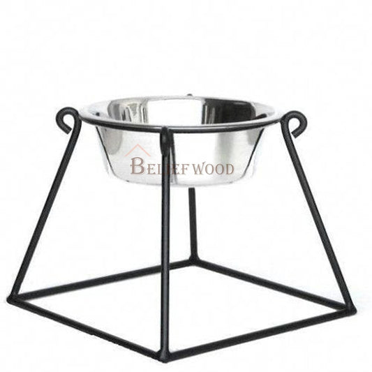 Dog Food Stand with Bowl | Dog Feeder | Dog Bowl Stand with Stainless Steel Feeding Bowl |