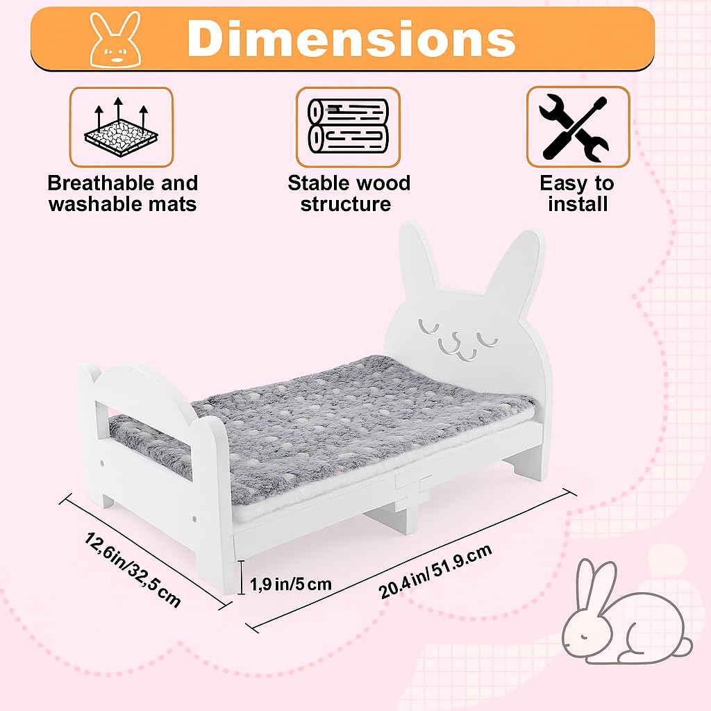Natural Wooden Pet Bed for All Ages | Stylish & Comfortable Bed for Dogs & Cats | Durable, Eco-Friendly & Non-Toxic | Perfect for Your Home Décor