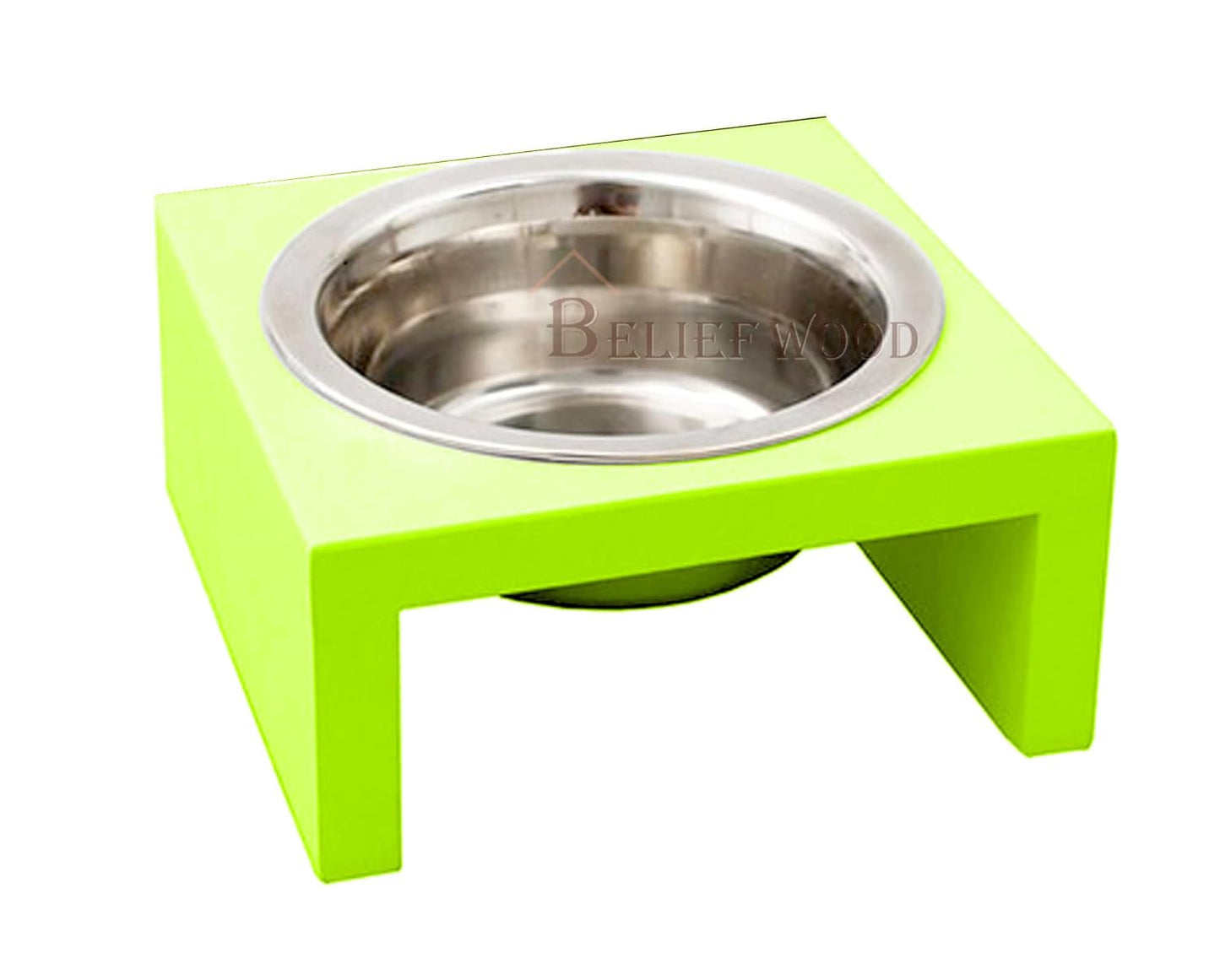 Modern Elevate Dog Bowl Stand Beautiful Raised Pet Feeder Bowl Stand for Providing Food and Water to Beloved for Small Breed Dog Puppies&Cats (Yellow)
