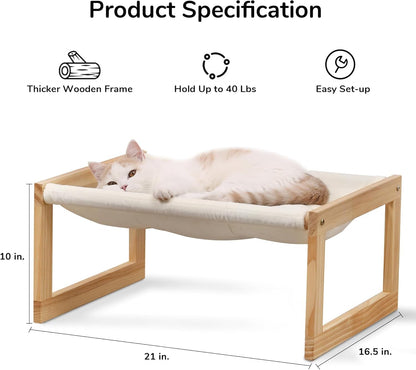 Natural Wooden Pet Bed | Comfortable & Stylish Bed for Dogs & Cats | Durable, Eco-Friendly & Non-Toxic Design | Ideal for All Ages