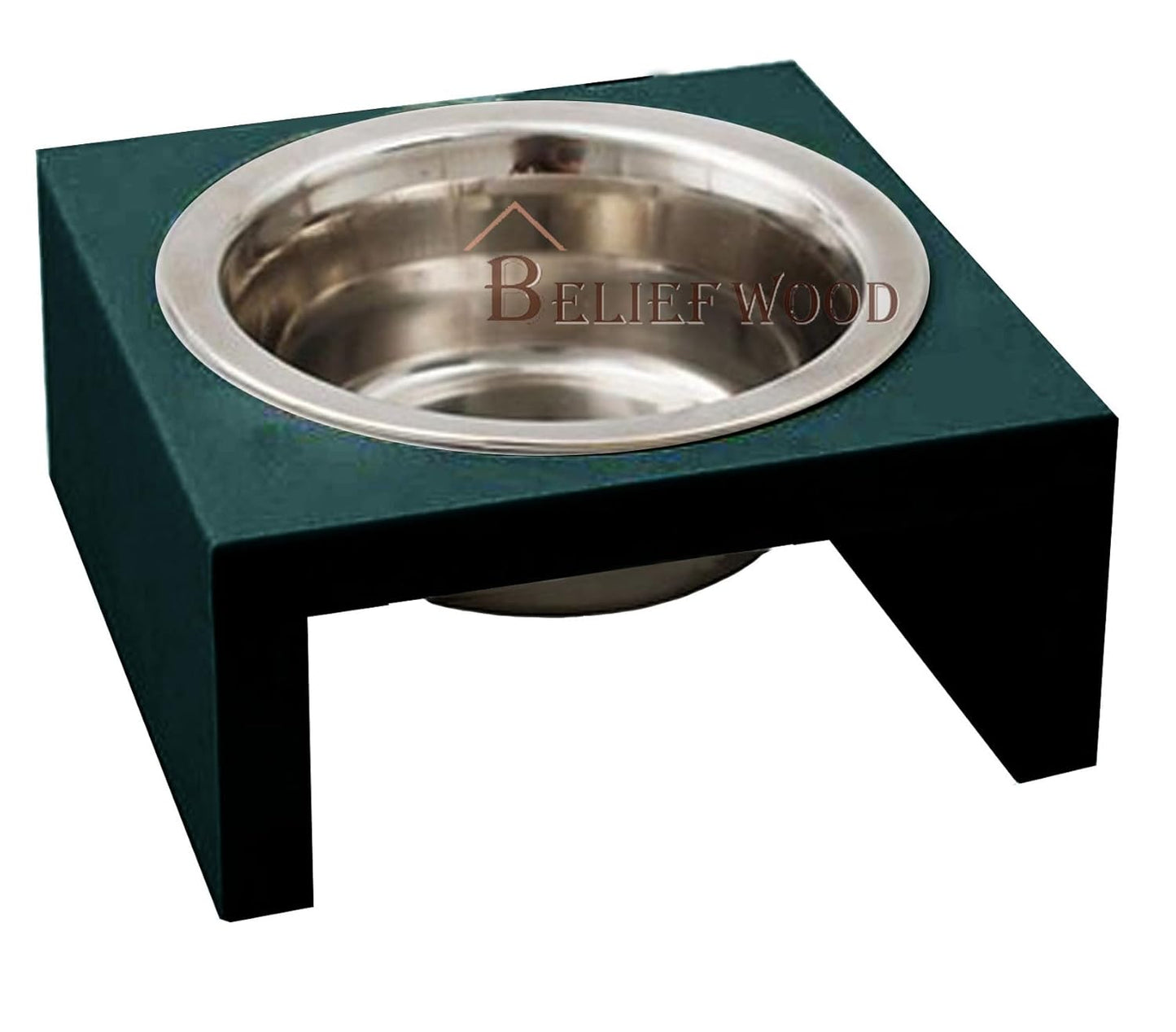 Modern Elevate Dog Bowl Stand Beautiful Raised Pet Feeder Bowl Stand for Providing Food and Water to Beloved for Small Breed Dog Puppies&Cats (Black)