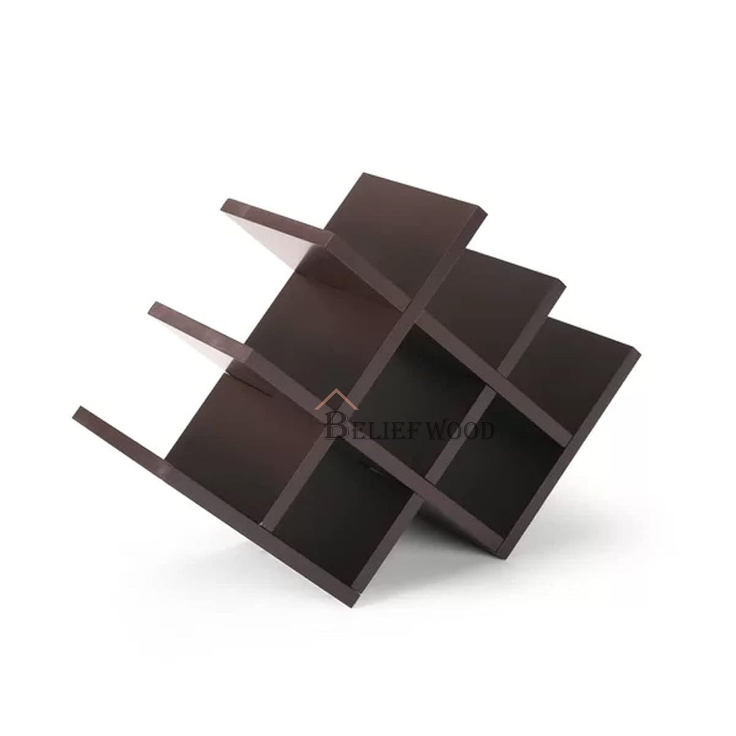 Modern Wooden Tabletop Wine Rack - Organize Your Collection