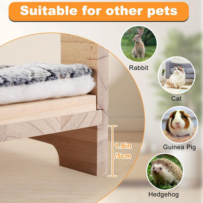 Natural Wooden Pet Bed for All Ages | Stylish & Comfortable Bed for Dogs & Cats | Durable, Eco-Friendly & Non-Toxic | Perfect for Your Home Décor