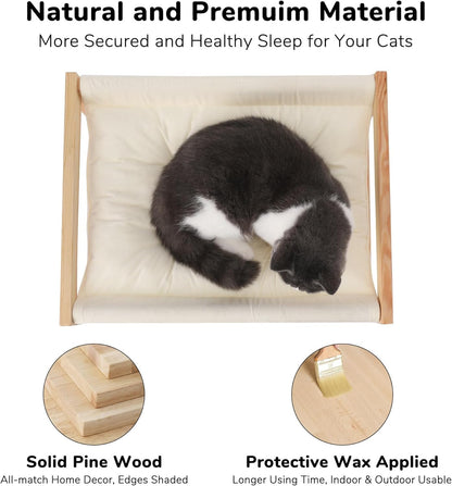 Natural Wooden Pet Bed | Comfortable & Stylish Bed for Dogs & Cats | Durable, Eco-Friendly & Non-Toxic Design | Ideal for All Ages