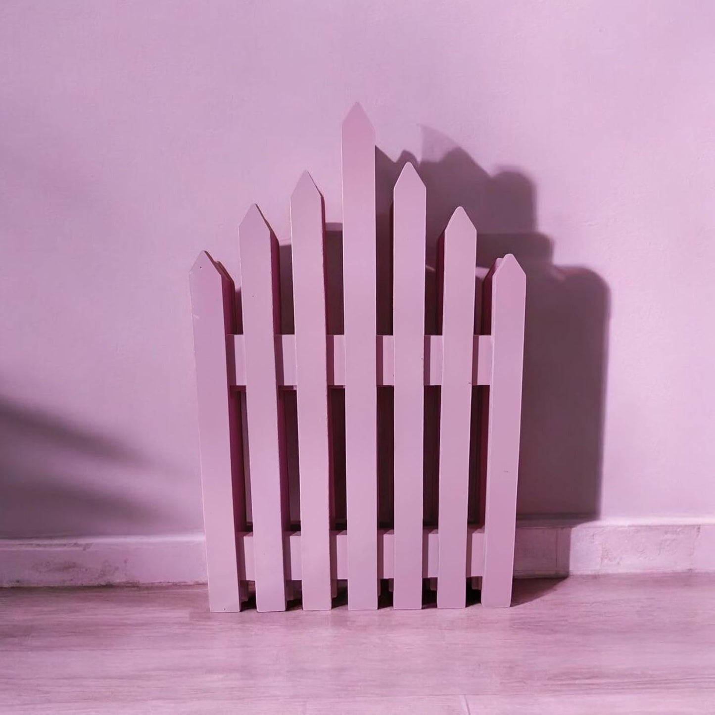 Portable Pet Safety Gate | Indoor Wooden Pet Barrier | Room Divider for Pets and Baby | Dog Fence partition for Living Room Bedroom (Pink, Standard) (Pink, Standard)