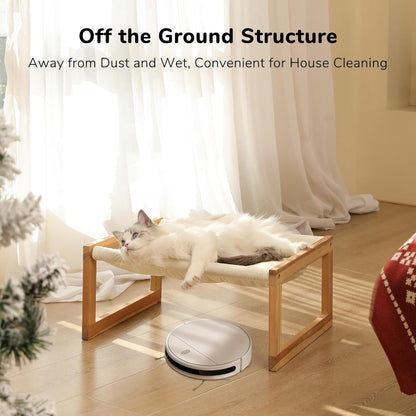 Natural Wooden Pet Bed | Comfortable & Stylish Bed for Dogs & Cats | Durable, Eco-Friendly & Non-Toxic Design | Ideal for All Ages