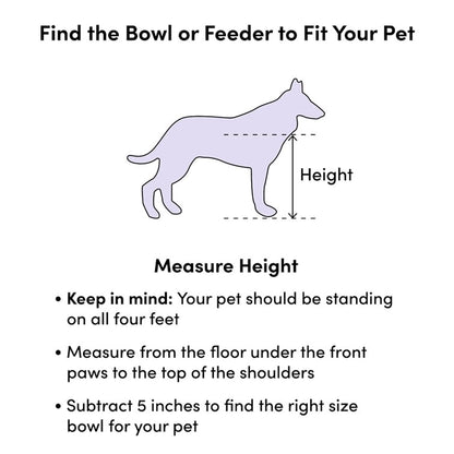Elevated Dog Bowl Stand for Food and Water Dog Feeding Stand Pet Food and Water Bowls Large and Small Dogs Ideal for Better Digestion and Posture (Black)