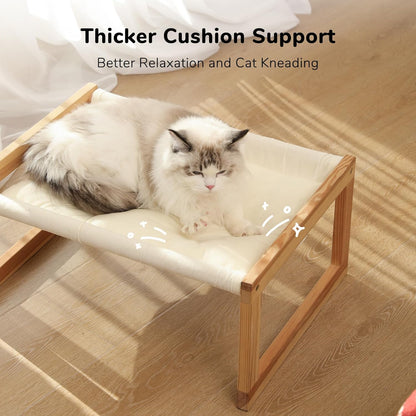 Natural Wooden Pet Bed | Comfortable & Stylish Bed for Dogs & Cats | Durable, Eco-Friendly & Non-Toxic Design | Ideal for All Ages