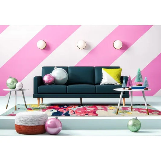 Modern Coffee Table Set of 2 Wth Solid Golden White Legs Nesting Table | Coffee Table | SideTable | End Table for Living Room  &  Office